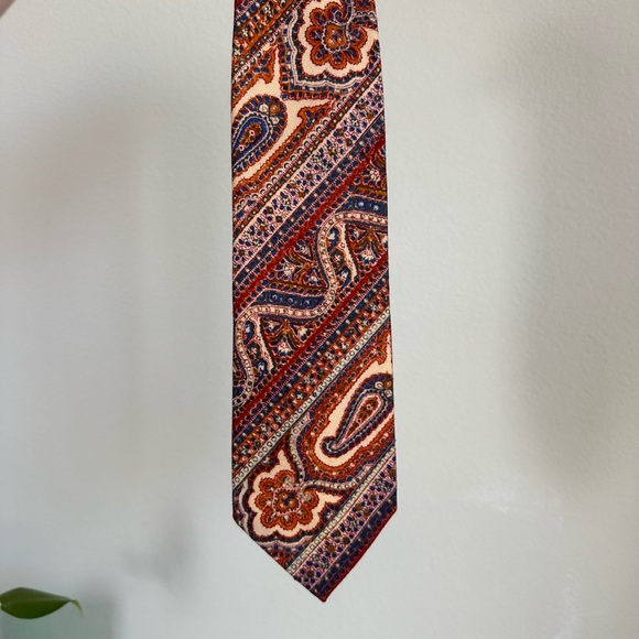 Vintage 1970's Polo Ralph Lauren Wool Paisley Tie - Picture 7 of 11